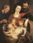 Peter Paul Rubens The Sacred Family with Holy Isabel china oil painting artist